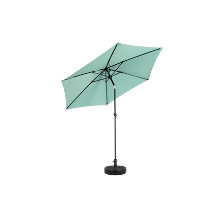 14.8 Ft Double Sided Outdoor Umbrella Rectangular Large with Crank (Light Green)(No Base)