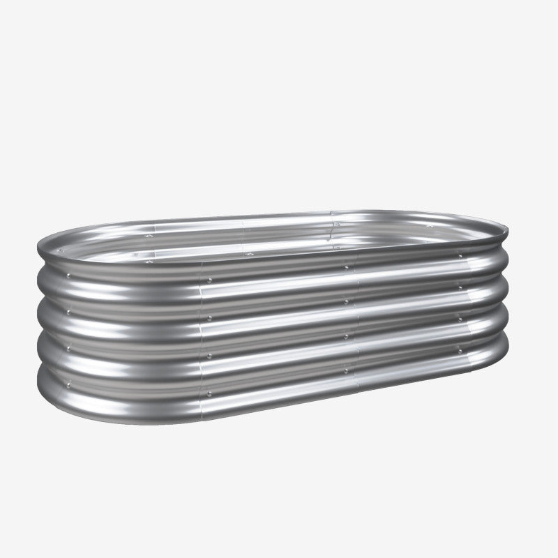 Hochbeet aus Metal Verzinkte Pflanzer erhöhte Gartenbett-Kit, Gartenbetten für im Freien für Gemüse, Blumen und Kräuter, Heavy Duty, rostbeständig, einfache Montage, 1pcs 4x2x1ft