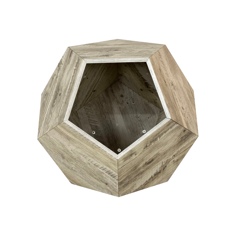 66CM Modern Pet Furniture Cat Carrier , Sofa Side Table, Planter MDF Multifunctional Furniture, Colored Flower Oak