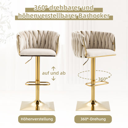 Vintage Barhocker mit Rückenlehne und Fußstütze Counter Höhe Esszimmerstuhl Für Kücheninsel Esszimmer Bar Theke Potluck Party Lounge Bereich