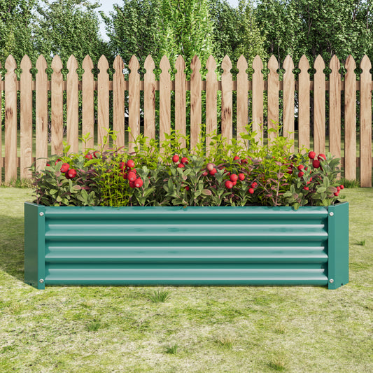 Hochbeet Metall Pflanzenbeet, Hochbeete für Garten aus robustem Stahlblech mit stabilem Design, Rostschutz und Langer Haltbarkeit, Hochbeet Bausatz ohne Boden, Ideal für Gemüse, Kräuter & Blumen Anthr