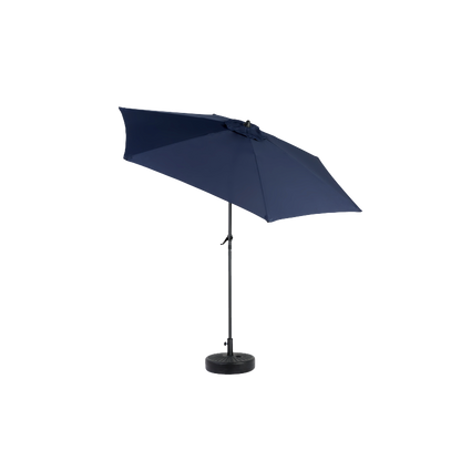 14.8 Ft Double Sided Outdoor Umbrella Rectangular Large with Crank (Navy Blue)(No Base)
