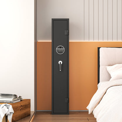 Gewehrschrank für 3 Langwaffen, Gewehrsafe für Gewehre und Pistolen, Schrotflinten-Safe, Schnellzugriff. Geeignet zur sicheren Aufbewahrung von Langwaffen und Schuss. H138 cm × B25 cm ×T25 cm