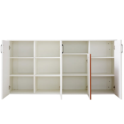 Sideboard Schrank freistehender Holzschrank Holzschrank Küche Zuhause Wohnzimmer weiß