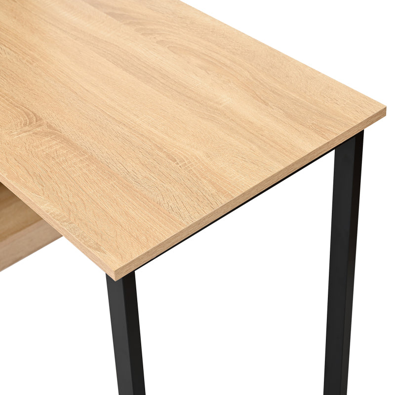 Computertisch,Regal-Schreibtisch,Schrankschreibtisch Arbeitstisch, Schrankschreibtisch, Natur 120cm