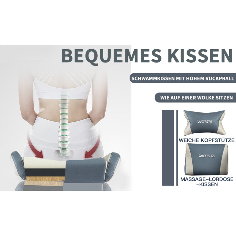 Gaming Stuhl Ergonomisch Gaming Chair Bürostuhl mit Fußstütze Racing Computerstuhl Höhenverstellbar Gepolstert Computerstuhl Lendenwirbelstütze Blaubeige