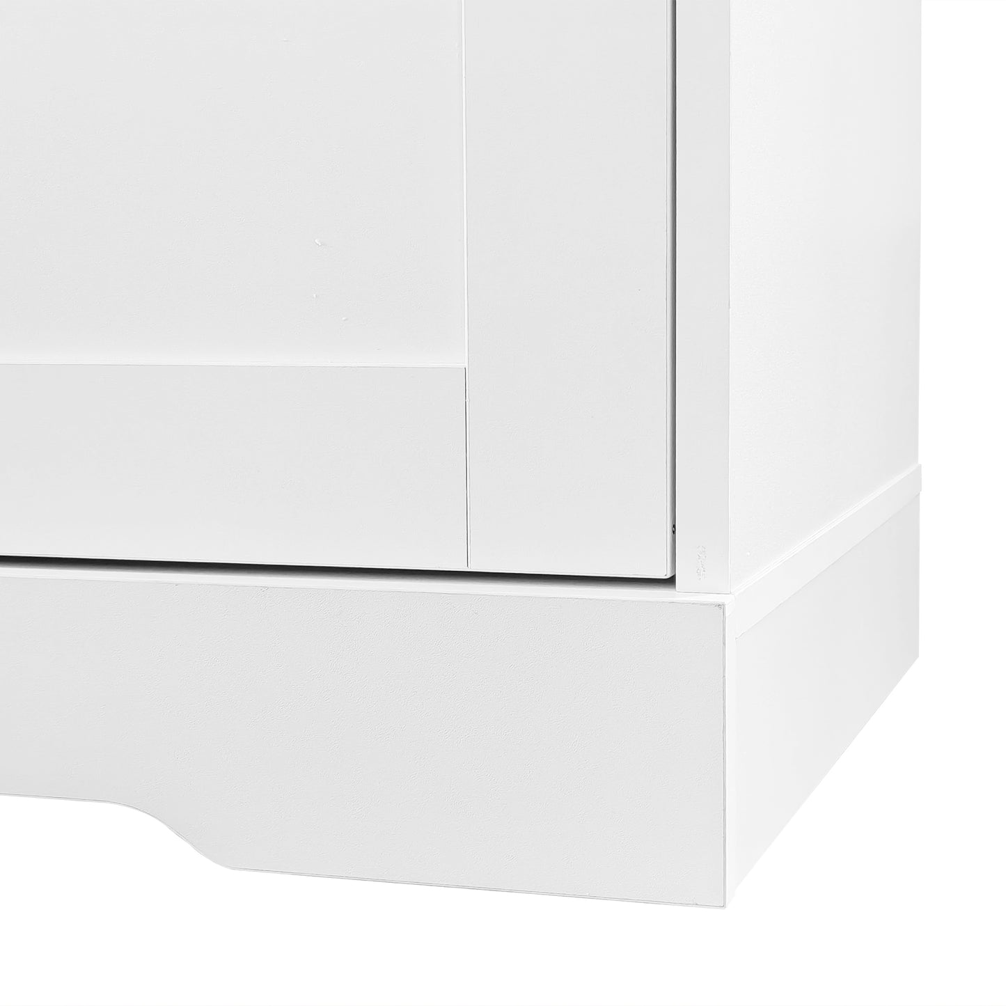 Weißer Eingang Schrank, zur offenen Aufbewahrung - Kleiderständer, Garderobe, Schuhschrank