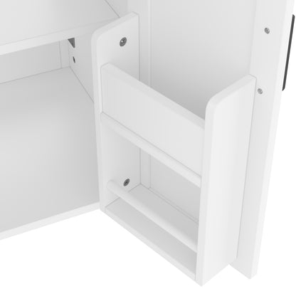 Bodenstehender Badezimmerschrank mit Waschbecken,Waschtisch,Volllackierung, integriertes Keramik Waschbecken, weiß