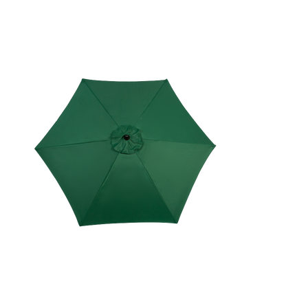 14.8 Ft Double Sided Outdoor Umbrella Rectangular Large with Crank (Dark Green)(No Base)
