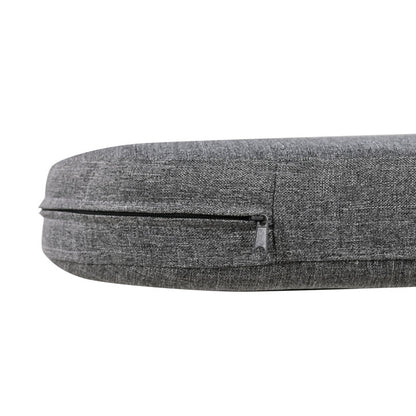 Garten-Lounge-Set mit Rahmen aus verzinktem Eisen, Gartenmöbel-Set aus Seil, graues Seil, verstellbare Füße, Tischplatte aus glattem Glas, 5er-Set, inklusive aller Sitz- und Rückenkissen