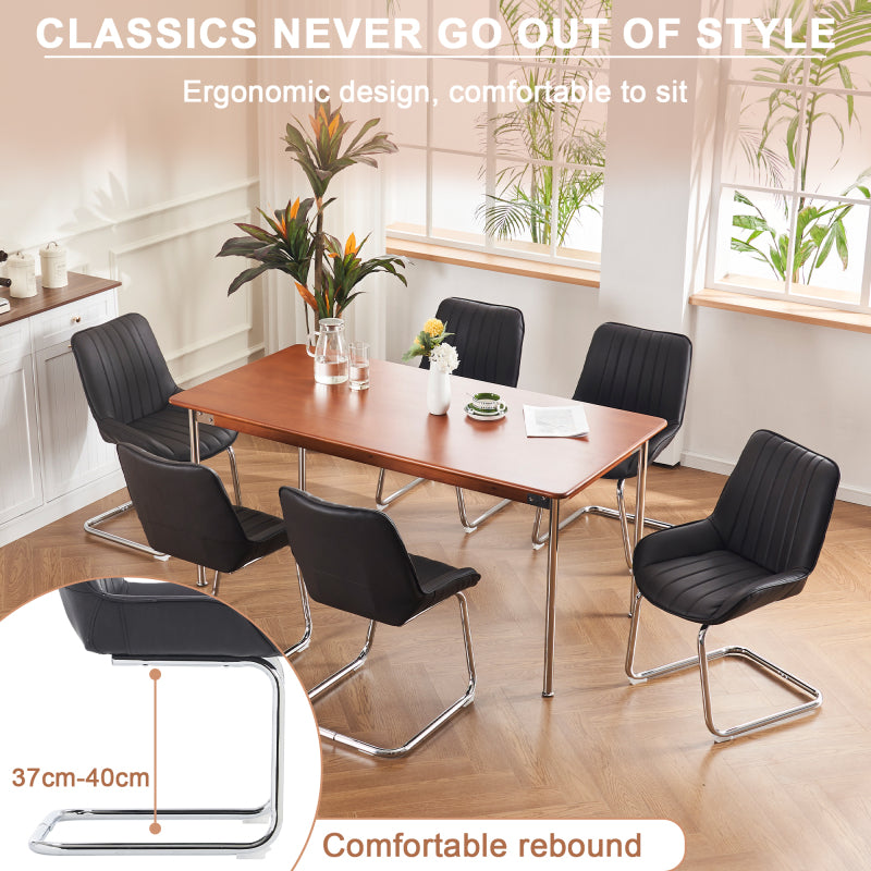 Sorgfältig ausgewählte Küche Wohnzimmer Esszimmer Stühle aus Kunstleder Material für leichtere Wartung! (Satz von 2)