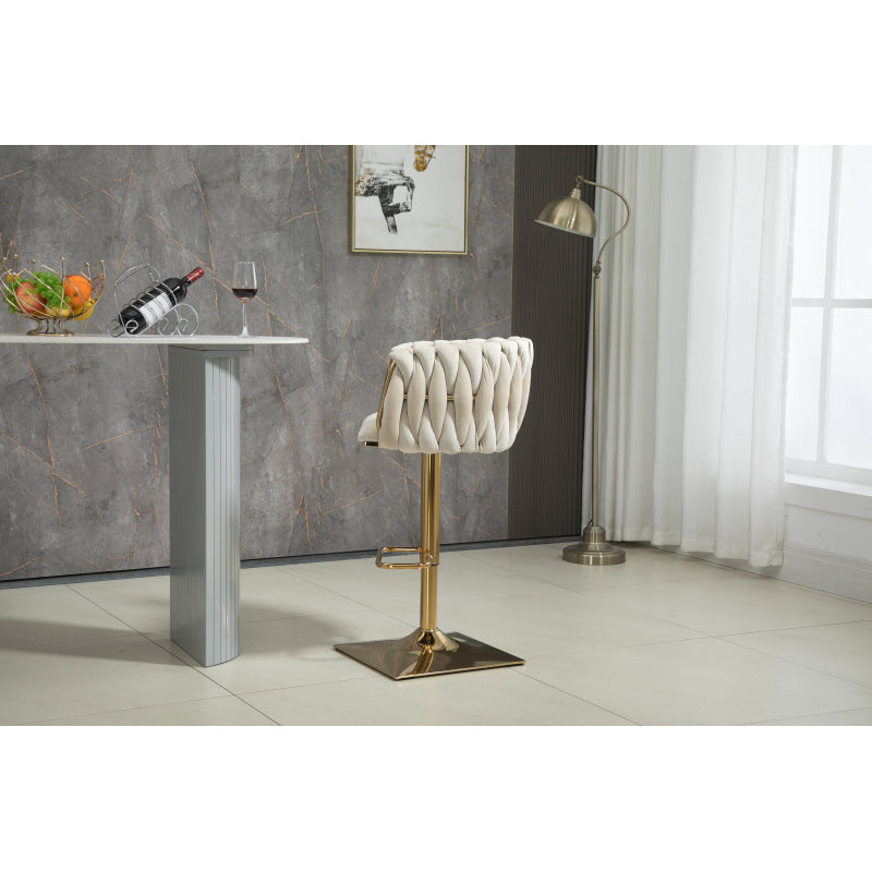 Vintage Barhocker mit Rückenlehne und Fußstütze Counter Höhe Esszimmerstuhl Für Kücheninsel Esszimmer Bar Theke Potluck Party Lounge Bereich