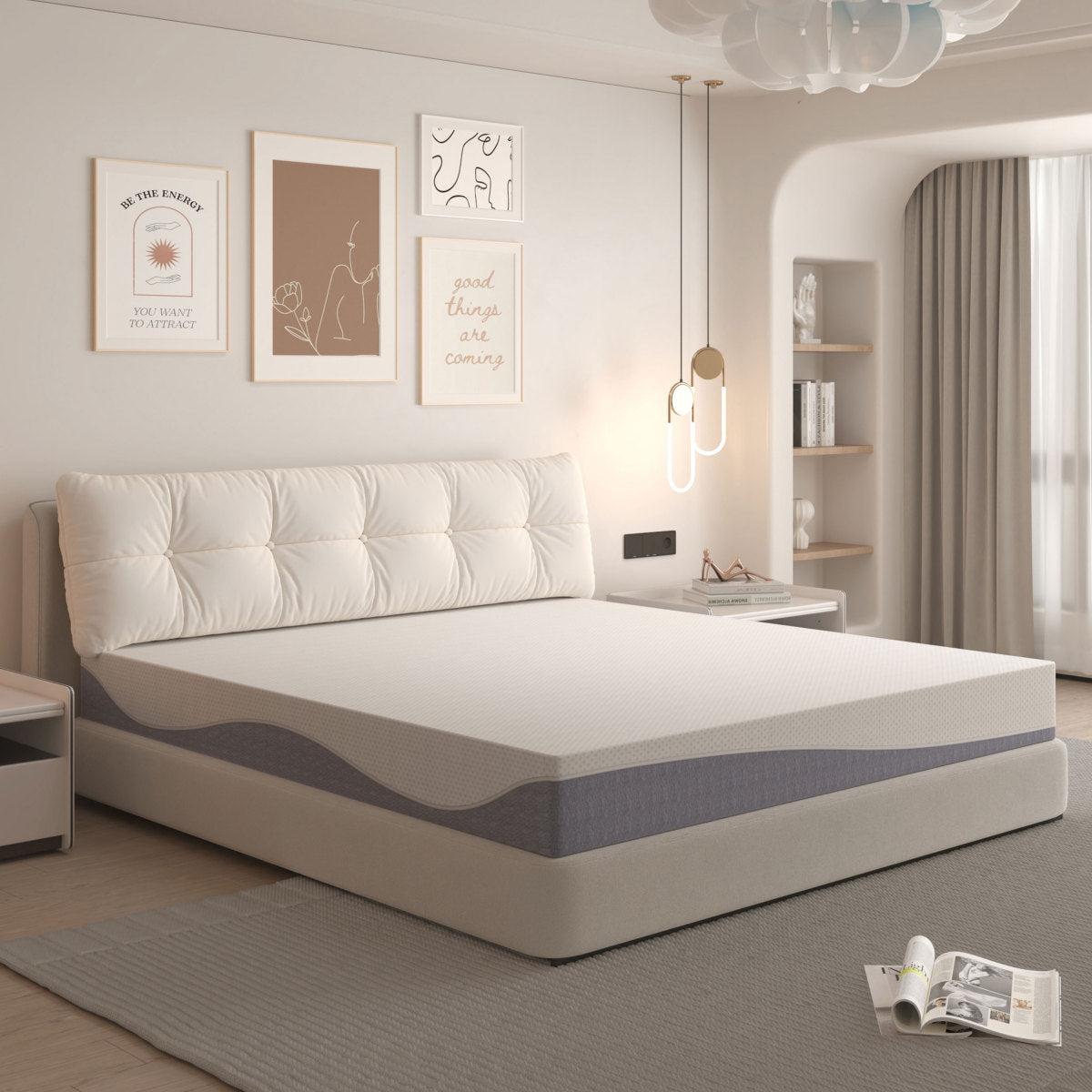 Schaummatratze 90x200 cm, Wendbar H3/H4, 20 cm hoch, Öko-TEX zertifiziert