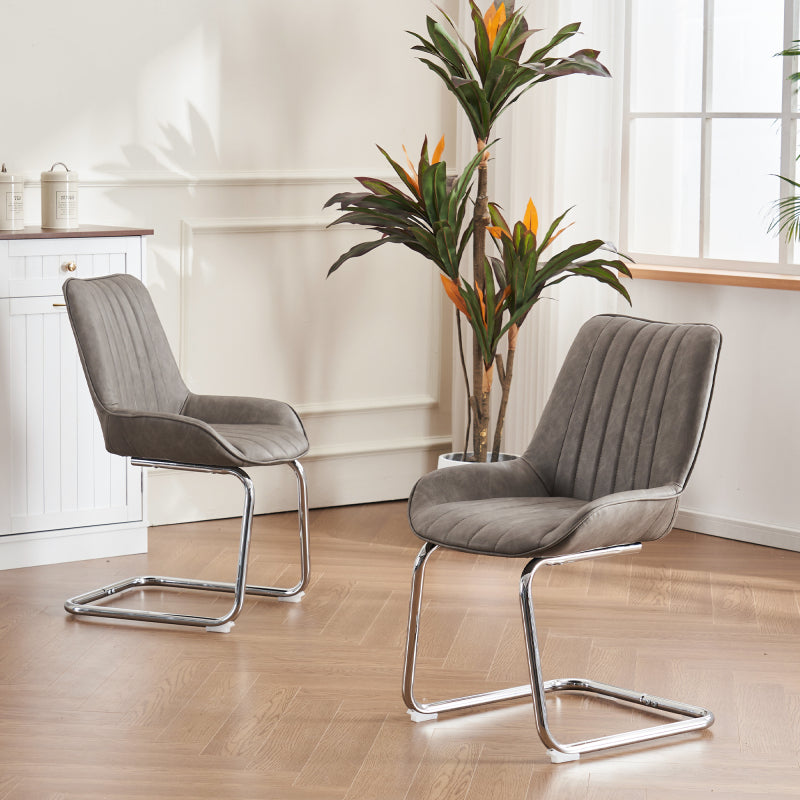 Sorgfältig ausgewählte Küche Wohnzimmer Esszimmer Stühle aus Kunstleder Material für leichtere Wartung! (Satz von 2)
