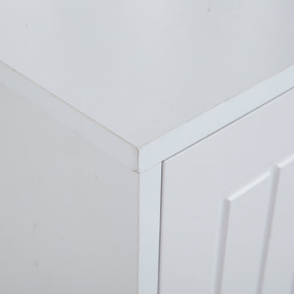 Flurgarderobe Paneel+Schuhschränke, Schuhwechsel-Set, weiß Garderoben-Set 140.6 x 32 x 180 cm