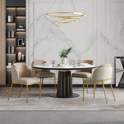 2 St Moderner Stuhl, Ideal für Zuhause, Offene Bürofläche, Esszimmer, Beige