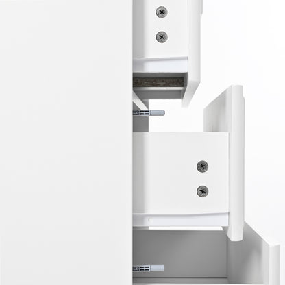Kommode mit 5 Schubladen und elegantem Prägedesign – weiße Metallfüße, großzügiger Stauraum, abgerundete Ecken