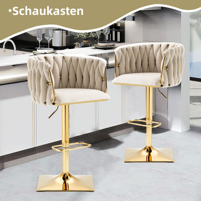 Vintage Barhocker mit Rückenlehne und Fußstütze Counter Höhe Esszimmerstuhl Für Kücheninsel Esszimmer Bar Theke Potluck Party Lounge Bereich