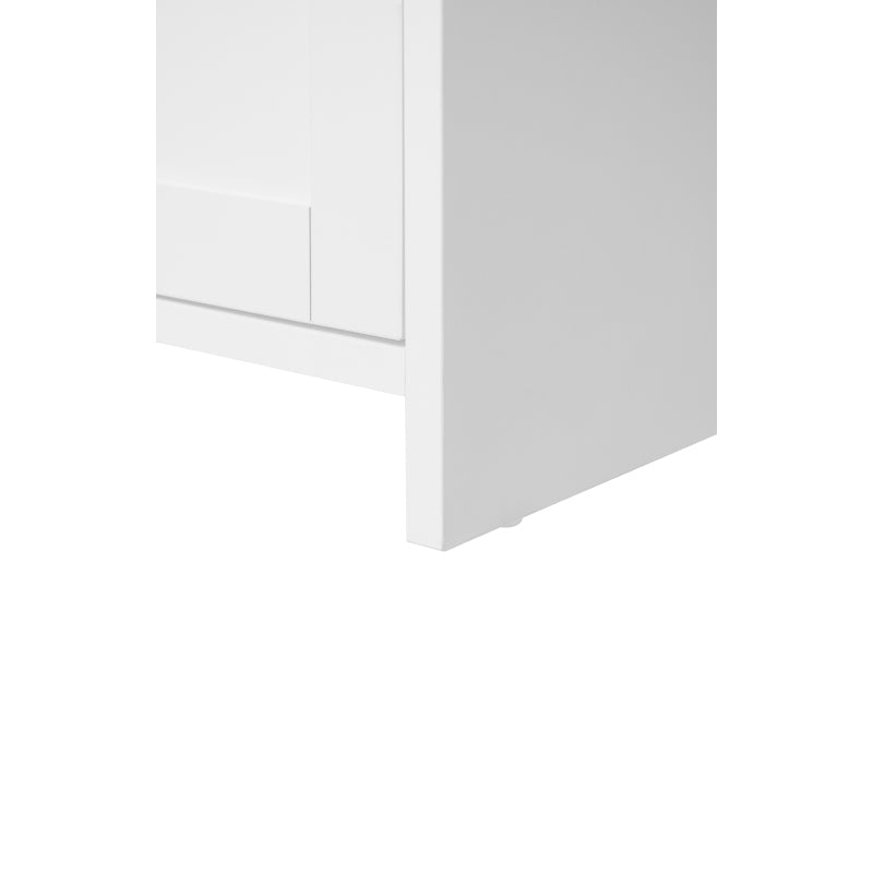 Weißer Aufbewahrungsschrank mit Schnitzmuster – Boho-Garderobenschrank mit Rattangeflecht, 3 Schubladen und Kleiderstange aus Aluminiumlegierung – ideal für Wohnzimmer, Schlafzimmer, Büro oder Arbeits
