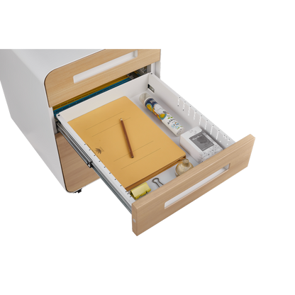 3 Drawer Mobile File Cabinet Under Desk Office,Simple Style Versatile Storage Cabinet for Legal/Letter/A4 Files, 5 Wheel Design Anti-Tilting Cold Rolled Steel Waterproof Moisture-Proof White
