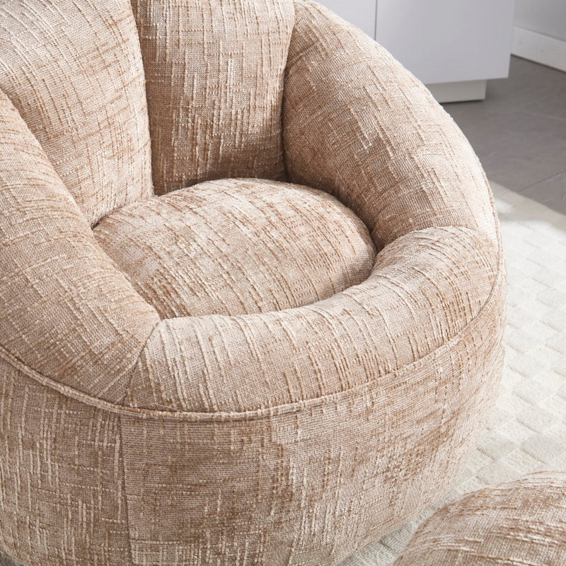 Sitzsack Sofa Stuhl für Erwachsene mit Fußstütze, Khaki
