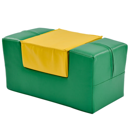 6 TLG Riesenbausteine zum Toben & Klettern Großbausteine für Kinder. Treppe und Rutsche für Kinder - Spielzeug zum Klettern, Rutschen und Krabbeln. im Vorschulalter & Babys Softbausteine, bunt.