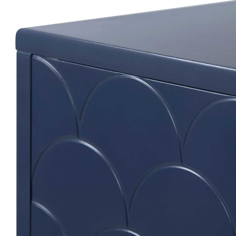 2er Set Nachttisch,Nachtschrank Beistelltisch,Marineblau, Sofatisch passend zu jedem Bett & Schlafzimmer - H50/B35/T35 cm