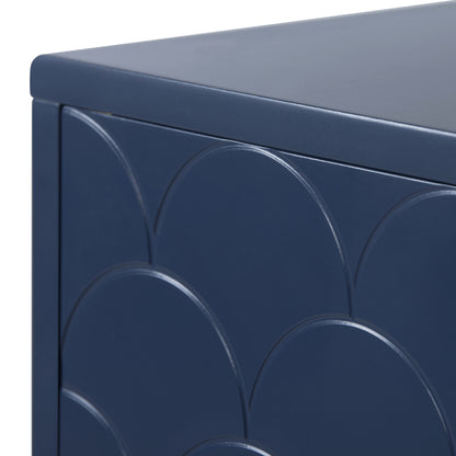 2er Set Nachttisch,Nachtschrank Beistelltisch,Marineblau, Sofatisch passend zu jedem Bett & Schlafzimmer - H50/B35/T35 cm