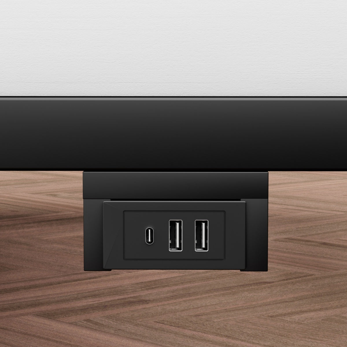 Schwebebett 140x200 Schwarz, Metallbett mit RGB LED (App & Musik Sync), Ladestation (USB/Typ-C), Schwebeoptik