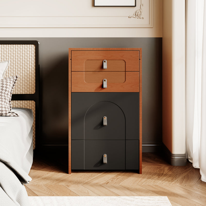 Schminktisch(Enthält Make-up-Hocker), Multifunktionaler Aufbewahrungshocker Nachttisch, mit Spiegel und LED-Beleuchtung, mit 3 Schubladen, schwarz+braun