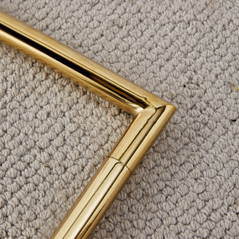 Nordischer Stil schwarzer PU Stuhl (vier Ränge in einem Paket) - Rückenlehne mit diamantförmigem Gitternäht Design, glänzend goldene Metallbeine