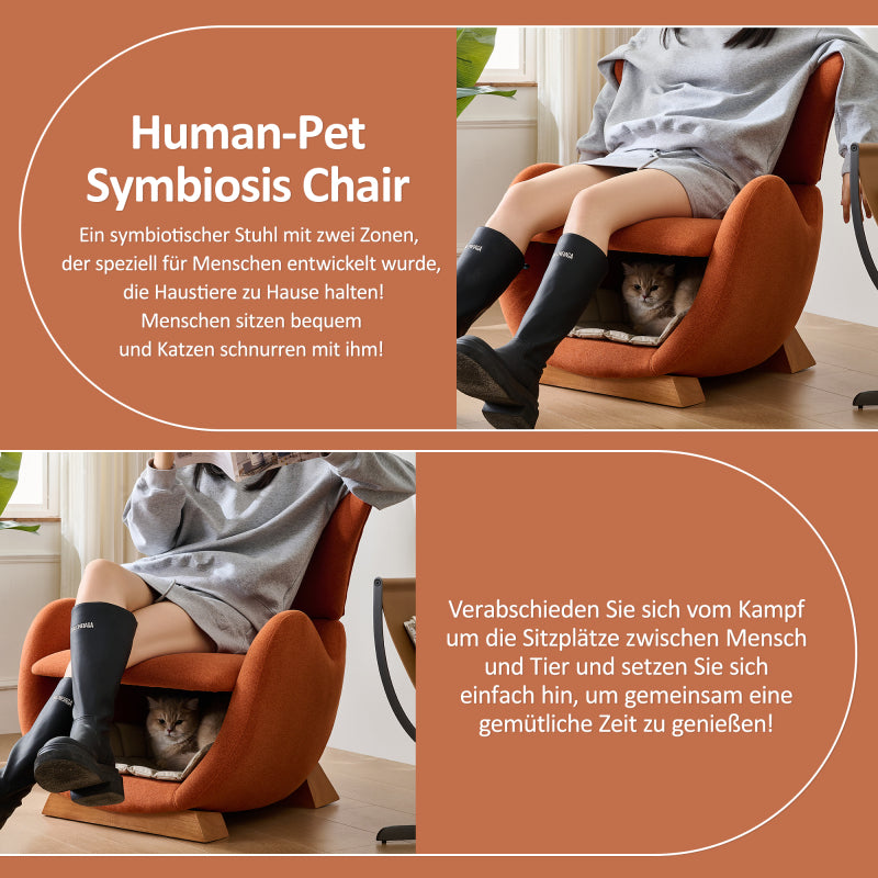 Designer-Loungesessel im Walhai-Look – haustierfreundlicher Loungesessel, bietet Katzen und kleinen Hunden einen Rückzugsort,anti-Katzen-Kratz-Stoff