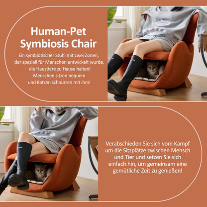 Designer-Loungesessel im Walhai-Look – haustierfreundlicher Loungesessel, bietet Katzen und kleinen Hunden einen Rückzugsort,anti-Katzen-Kratz-Stoff