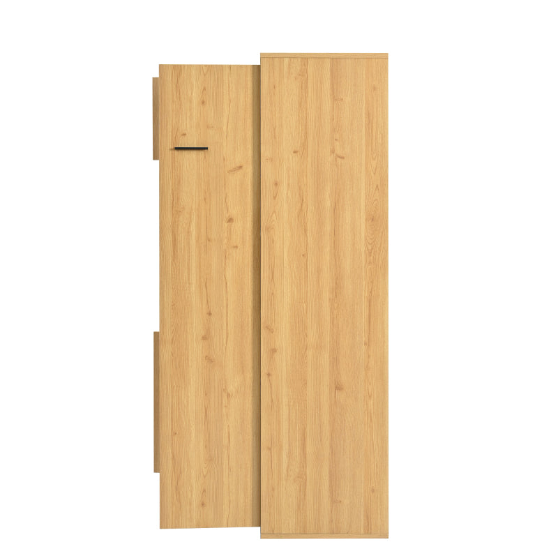 Moderne Vitrine mit LED-Beleuchtung - 150Hcm - Glastür, Mehrzweckregale, 15 Farboptionen, Großer Stauraum, Glasboden, Schaukasten, Präsentationsmöbel, Schrank mit Beleuchtung,Möbel mit Glastür