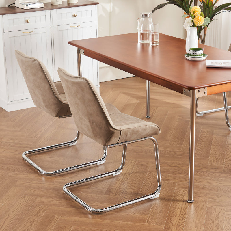 Sorgfältig ausgewählte Küche Wohnzimmer Esszimmer Stühle aus Kunstleder Material für leichtere Wartung! (Satz von 2)