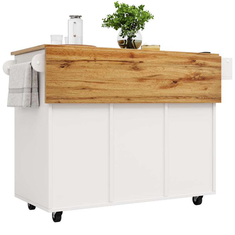 Moderne Kücheninsel, Küchenschrank, buffetschrank, Speisewagen mit Holzmaserung, buffetschrank, Multifunktionale Esstisch mit Speicherraum, Speisewagen mit Snackregalen und Stretchfunktionsschränken