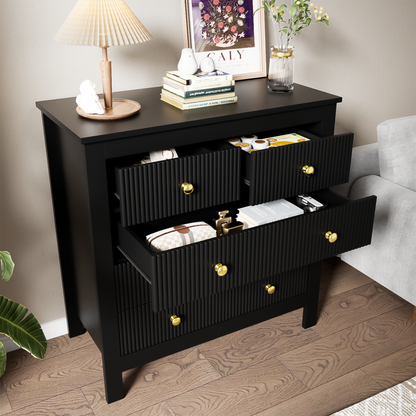 Sideboard, Kommode mit Spezialtüren, Goldgriffen, Sideboard/Schuhschrank/Schminktisch [OLD SKU:WF325795BAA]