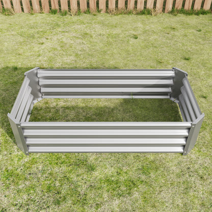 Hochbeet Metall Pflanzenbeet, Hochbeete für Garten aus robustem Stahlblech mit stabilem Design, Rostschutz und Langer Haltbarkeit, Hochbeet Bausatz ohne Boden, Ideal für Gemüse, Kräuter & Blumen Anthr