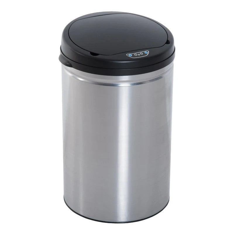 Automatik Sensor Mülleimer Abfalleimer IR Sensor, Rund, 30L, Optionaler Inneneimer, Edelstahl