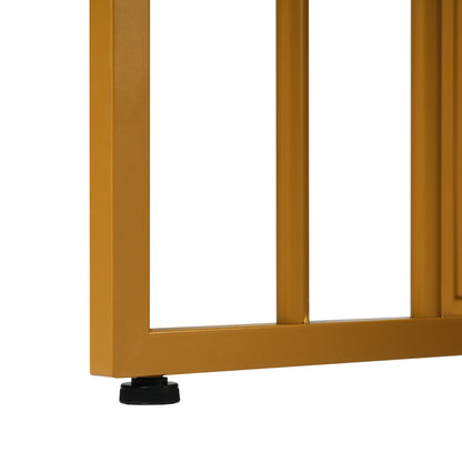 Essgruppe, (Set mit Esstisch, 6 Stühlen), Weiß und Gold