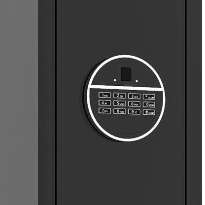 Gewehrschrank für 5 Langwaffen, Gewehrsafe für Gewehre und Pistolen, Schrotflinten-Safe, Schnellzugriff. Geeignet zur sicheren Aufbewahrung von Langwaffen und Schuss. H 138 cm × B 30 cm × T 30 cm