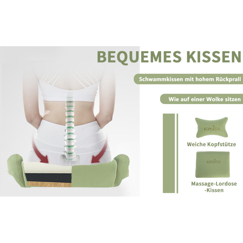 Gaming Stuhl Computerstuhl Ergonomischer Gaming Chair mit Fußstütze Bürostuhl Ergonomischer Computerstuhl mit Lendenwirbelstütze Grün