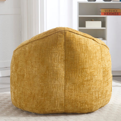 Sitzsack Sofa Stuhl für Erwachsene mit Fußstütze, Gelb