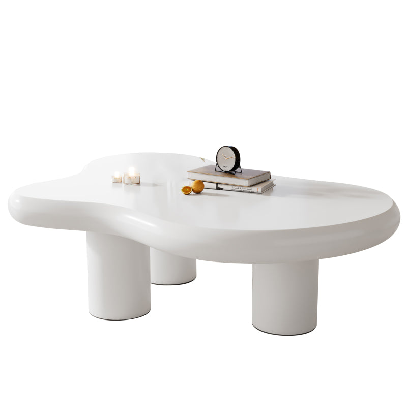 Unregelmäßiger Couchtisch in Wolkenform, 97cm Länge, 67cm Breite, 32cm Höhe, MDF mit Filzunterlagen, lackierte Oberfläche,Kreativer Couchtisch