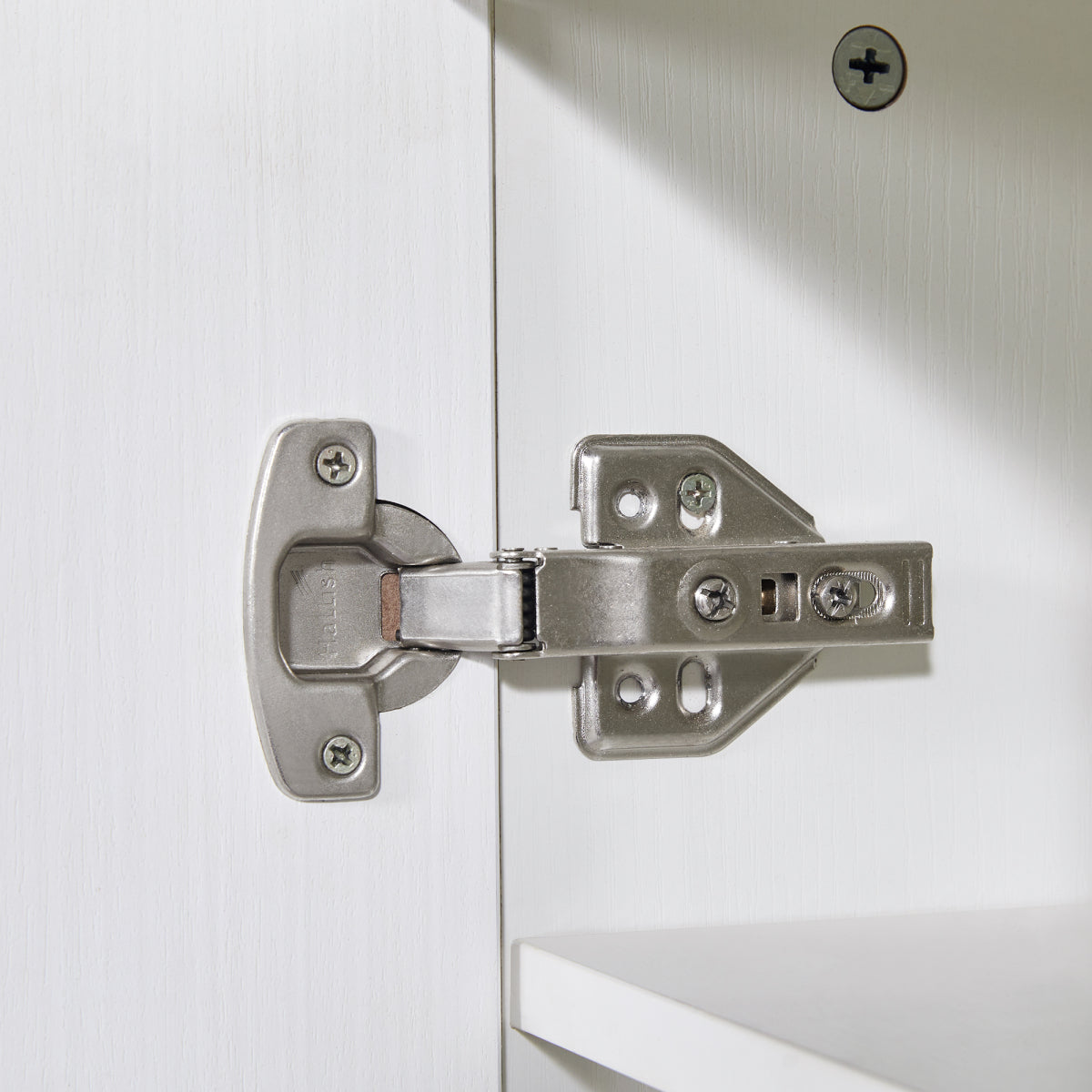 Ausziehbarer Bartisch 118-180cm, Stehtisch mit 6 Ablagefächern, Weiß