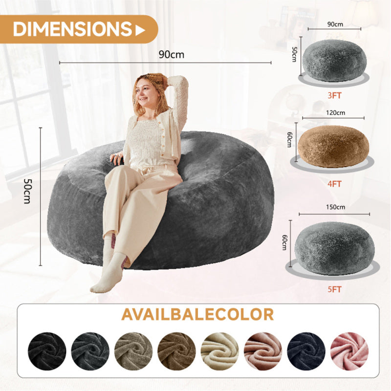 90 Sitzsack,Sitzsackstuhl, Sofa für Erwachsene,weicher und bequemer Lesestuhl,,geeignet für Schlafzimmer, Balkone und andere Orte