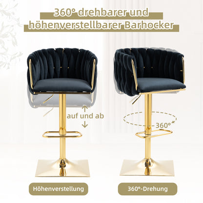 Vintage Barhocker mit Rückenlehne und Fußstütze Counter Höhe Esszimmerstuhl Für Kücheninsel Esszimmer Bar Theke Potluck Party Lounge Bereich