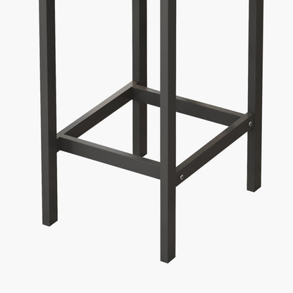 148CM Modern Design Kitchen Dining Table, Pub Table, Long Dining Table Set with 3 Stools;148CM Modernes Design Küche Esstisch, Kneipentisch, Langer Esstisch Set mit 3 Hockern, Einfache Montage, Natur