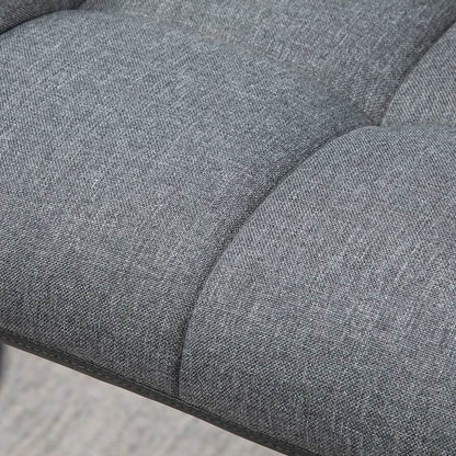 Barhocker küche 2er-Set Höhenverstellbar 360° drehbar mit Lehne und Fußstütze, Leinenoptik, bis 120 kg, 57,5 x 52,5 x 93-114 cm, Grau