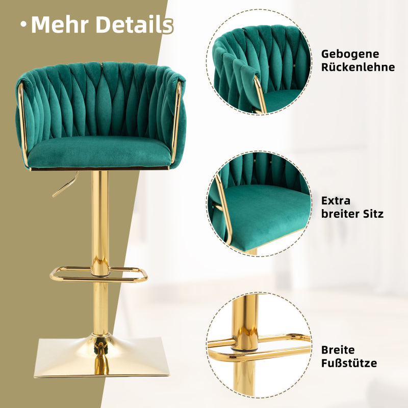 Vintage Barhocker mit Rückenlehne und Fußstütze Counter Höhe Esszimmerstuhl Für Kücheninsel Esszimmer Bar Theke Potluck Party Lounge Bereich